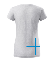 MALFINI Damen T-Shirt dunkelgrau melliert Größe L