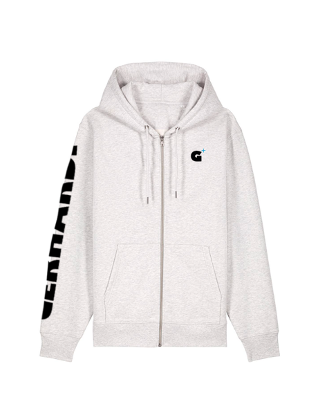 UNISEX-ZIP-THRU-HOODIE-SWEATSHIRT cool heather grey